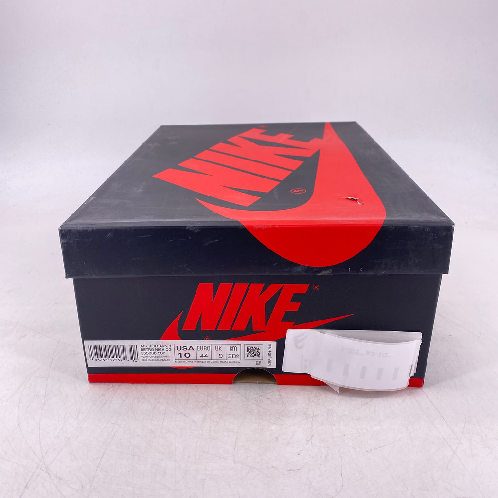 Air Jordan 1 Retro High OG "Court Purple 2.0" 2020 New Size 10