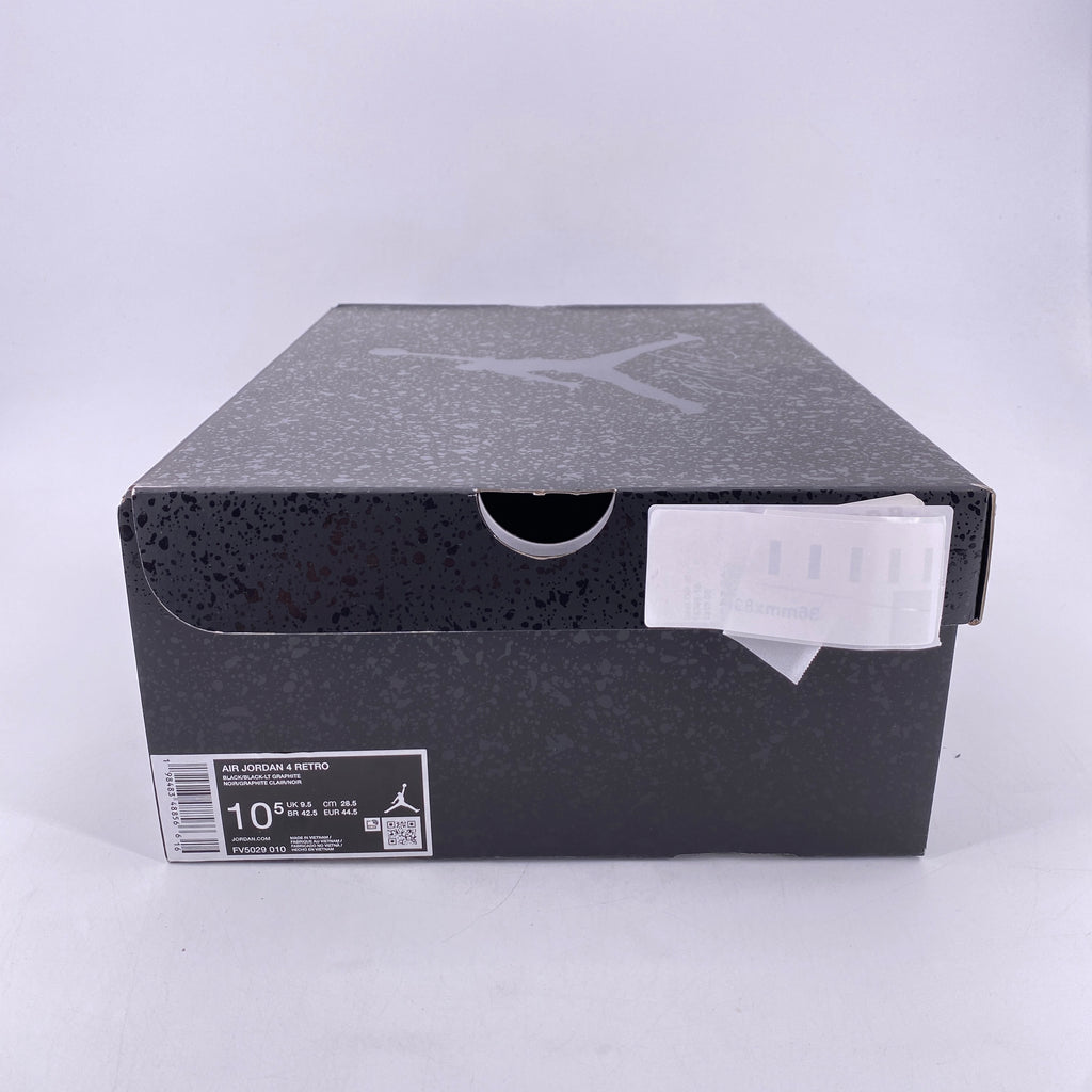 Air Jordan 4 Retro "Black Cat" 2025 New Size 10.5
