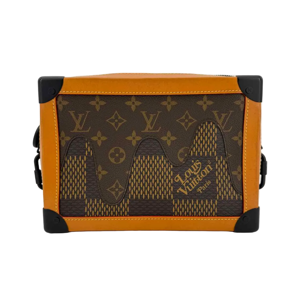 Louis Vuitton Bag "SOFT TRUNK NIGO" Used Brown