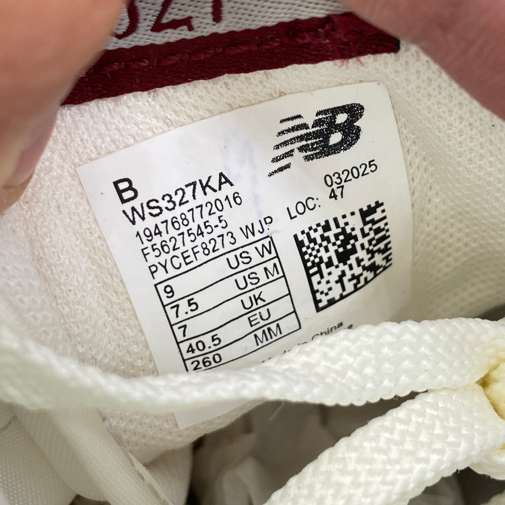 New Balance (W) 327 "Classic Burgundy" 2020 New Size 9W