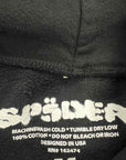 Sp5der Hoodie "RHINESTONE" Black New Size M