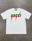 Gucci T-Shirt "BLADE PRINT" Cream Used Size 3XL