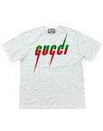 Gucci T-Shirt "BLADE PRINT" Cream Used Size 3XL