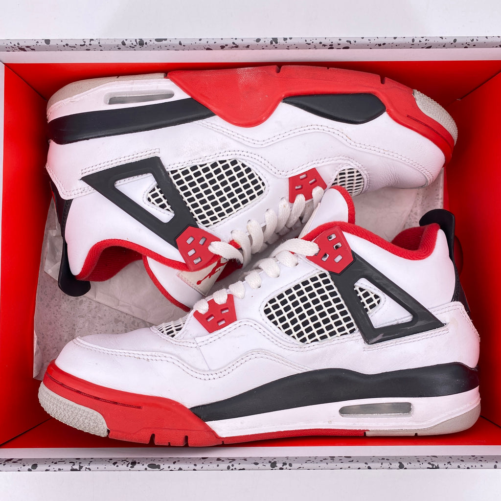 Air Jordan (GS) 4 Retro "Fire Red" 2020 Used Size 7Y