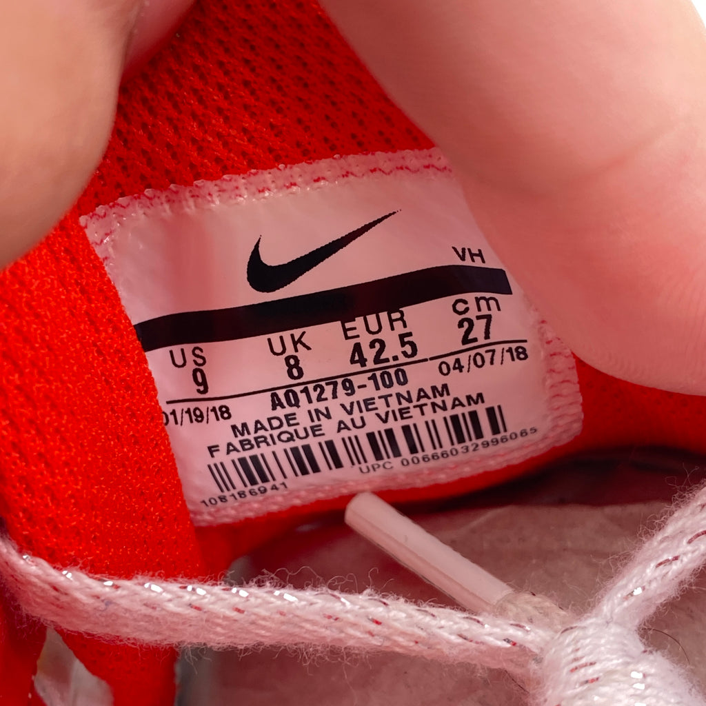 Nike ZM STRK SPCTRM / SUPREME "Supreme White" 2018 Used Size 9