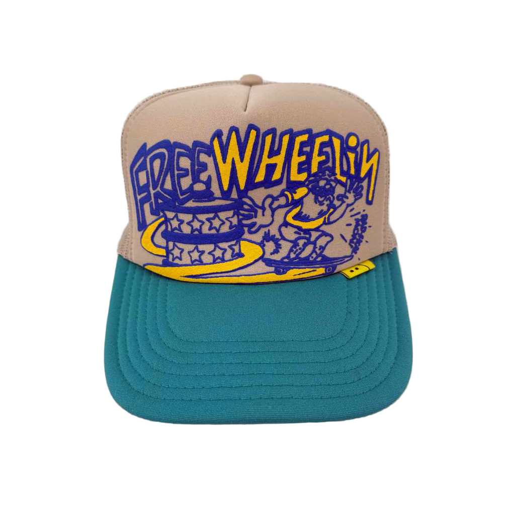 Kapital Snapback "FREE WHEELIN" Used Green Size OS