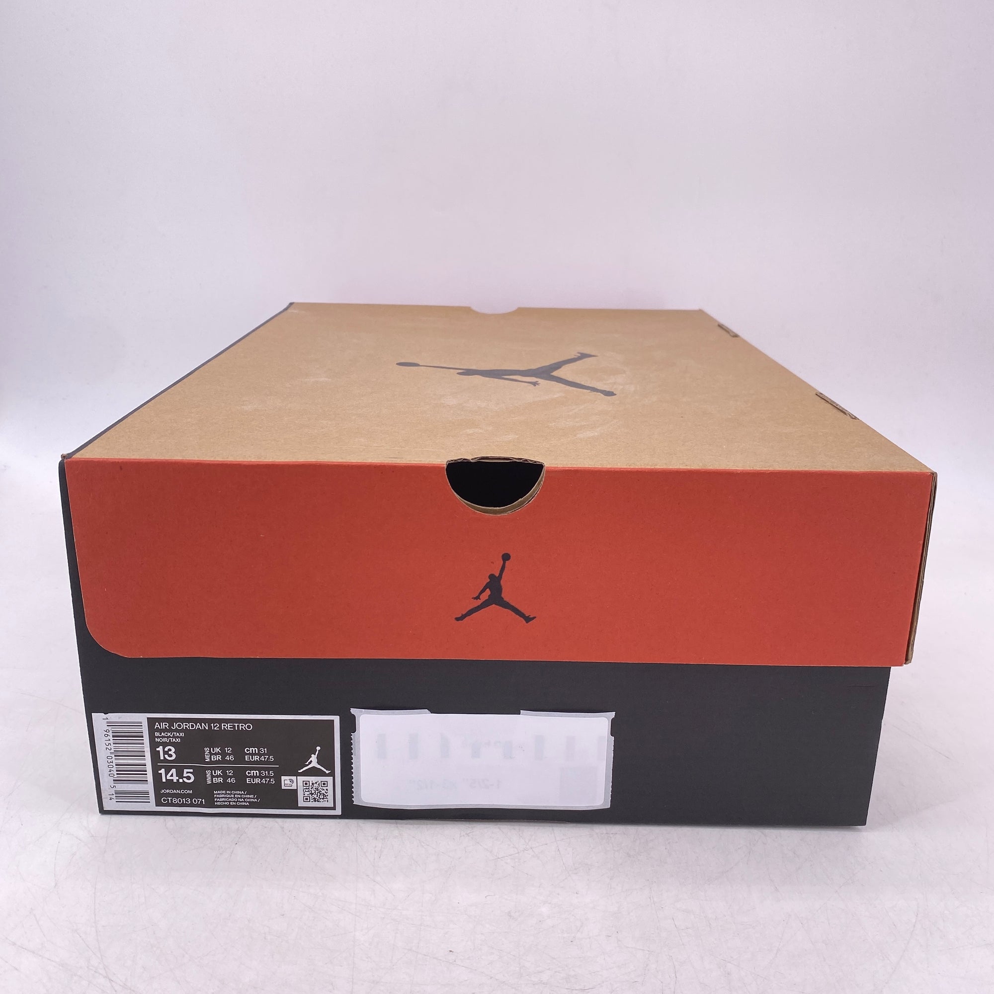Air Jordan 12 Retro &quot;Black Taxi&quot; 2022 New Size 13