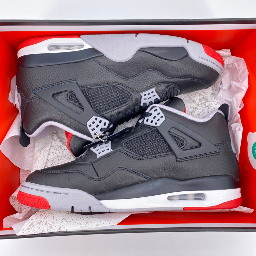 Air Jordan 4 Retro "Bred Reimagined" 2024 New Size 10.5