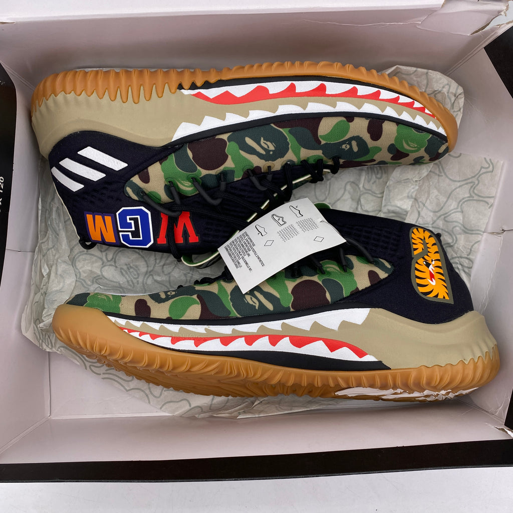 Adidas Dame 4 "A Bathing Ape Camo" 2018 New Size 7.5