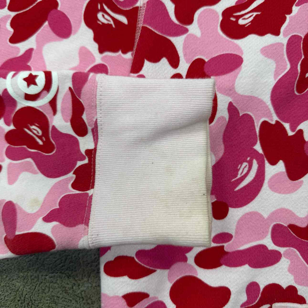 Bape Hoodie "ABC CAMO" Pink Used Size M