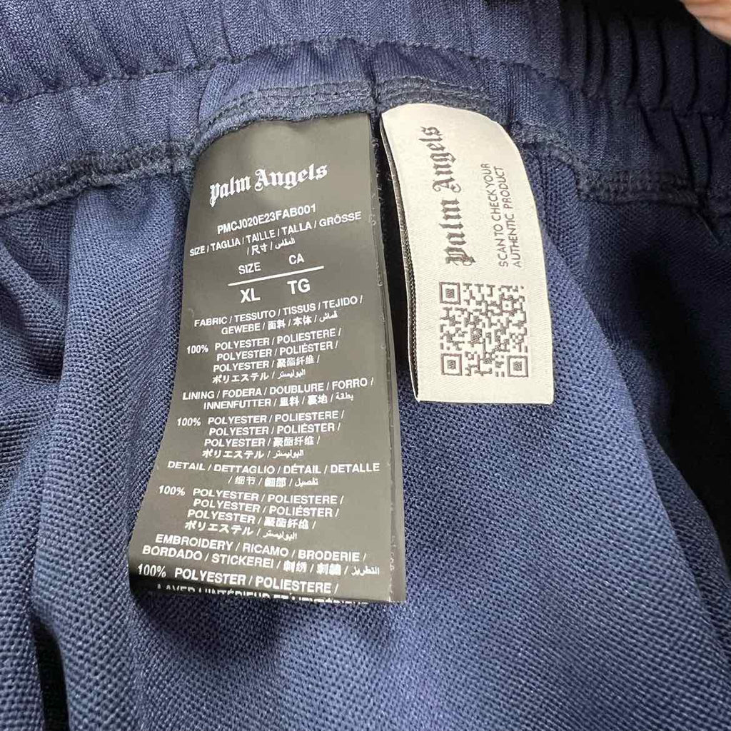 Palm Angels Track Pants "MONOGRAM" Navy Used Size XL