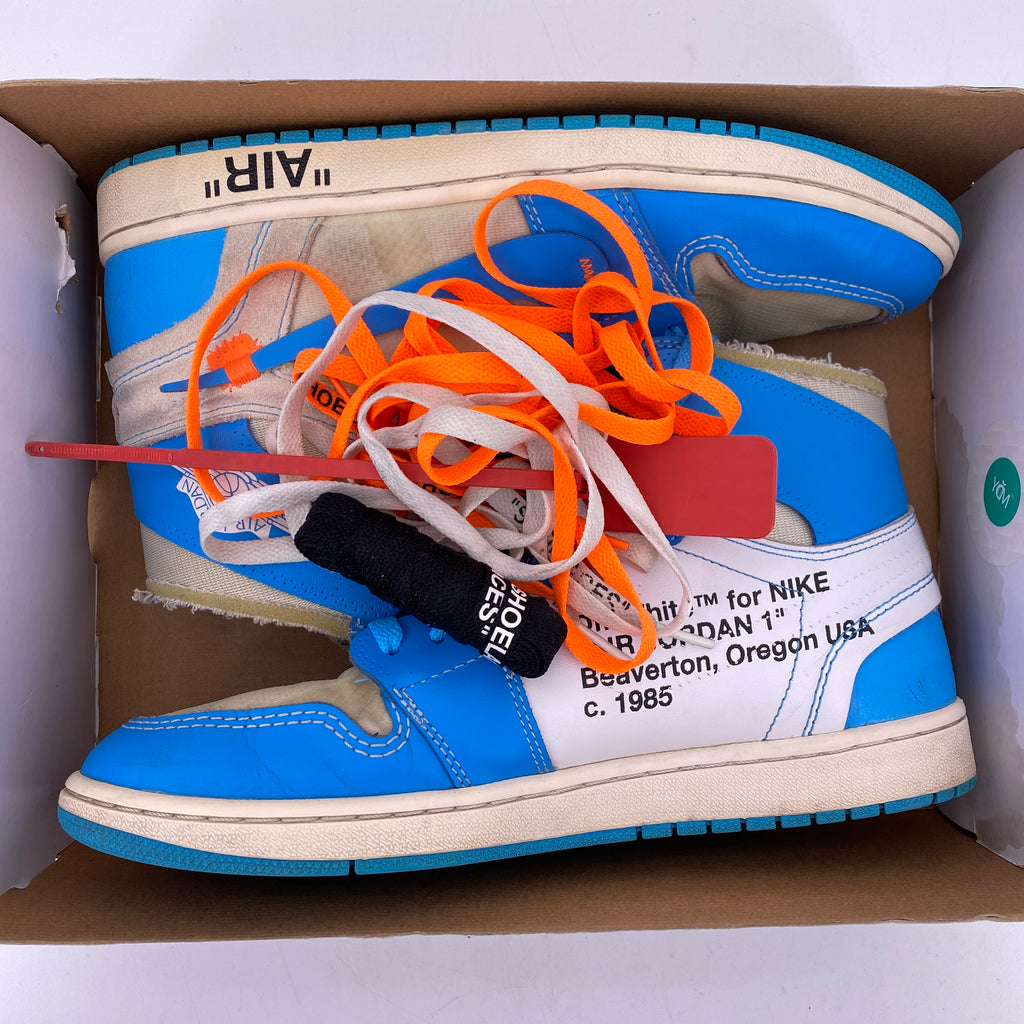 Air Jordan 1 Retro High OG "Off White Unc" 2018 Used Size 10.5