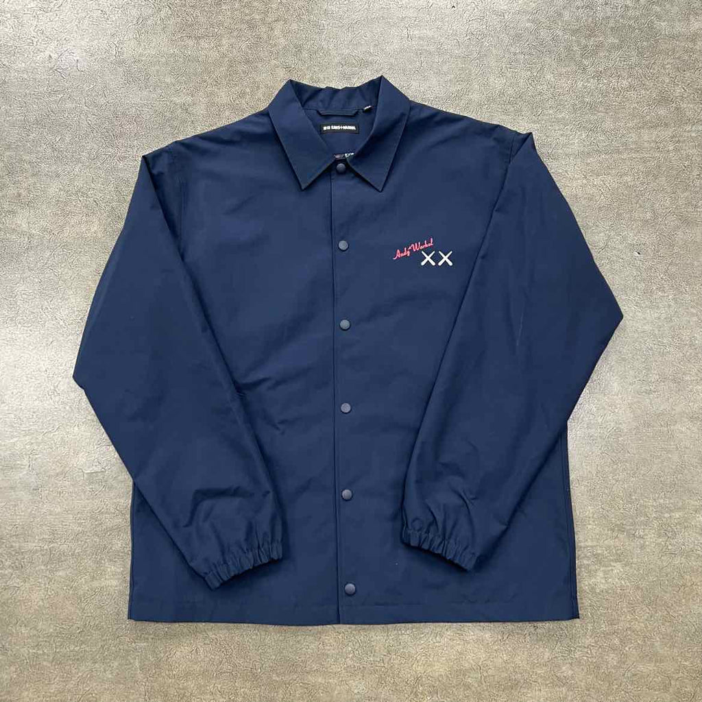 Uniqlo Coach Jacket "KAWS + WARHOL" Navy Used Size L