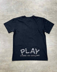 Comme Des Garcon Play T-Shirt "DOUBLE HEART" Black Used Size 2XL