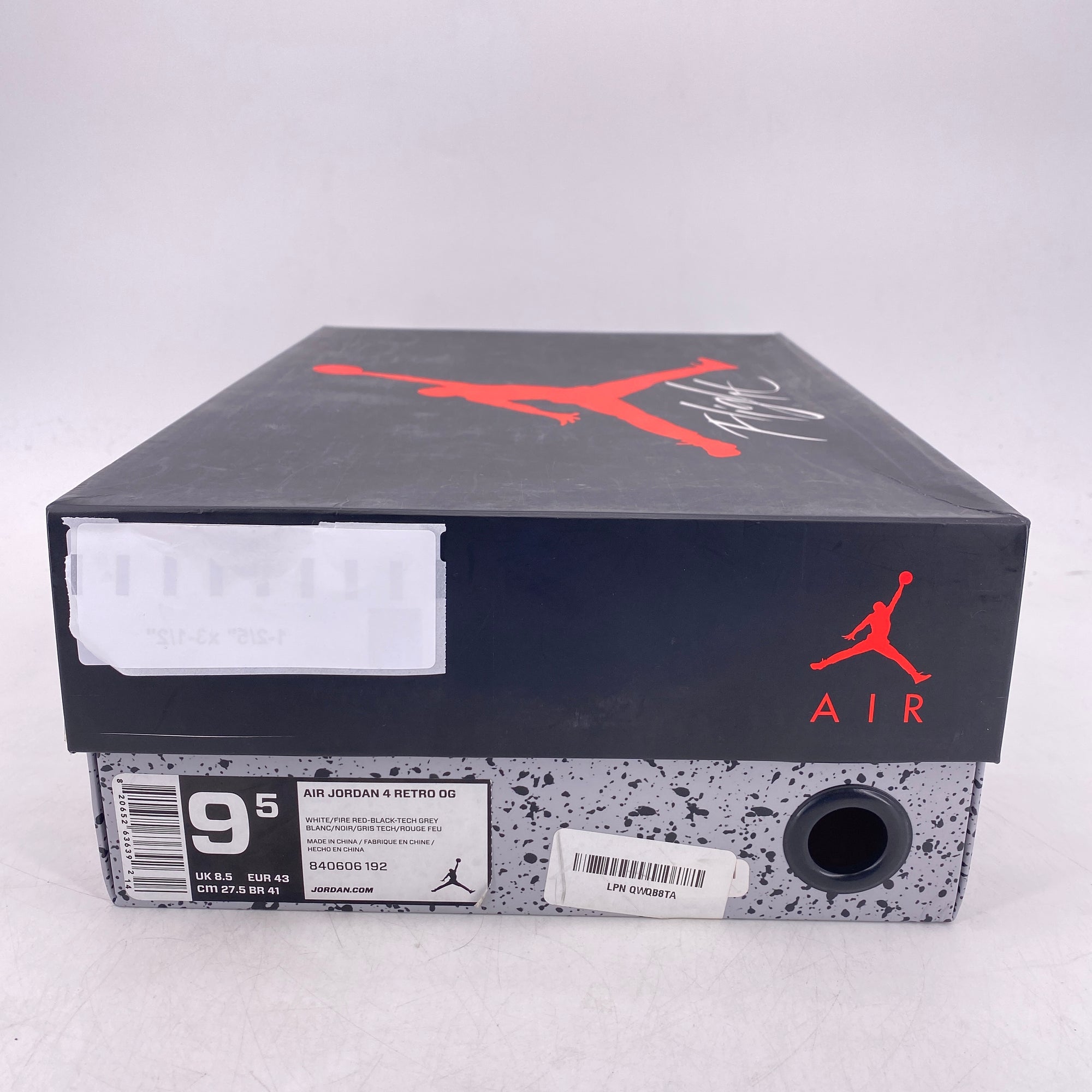 Air Jordan 4 Retro &quot;White Cement&quot; 2016 Used Size 9.5