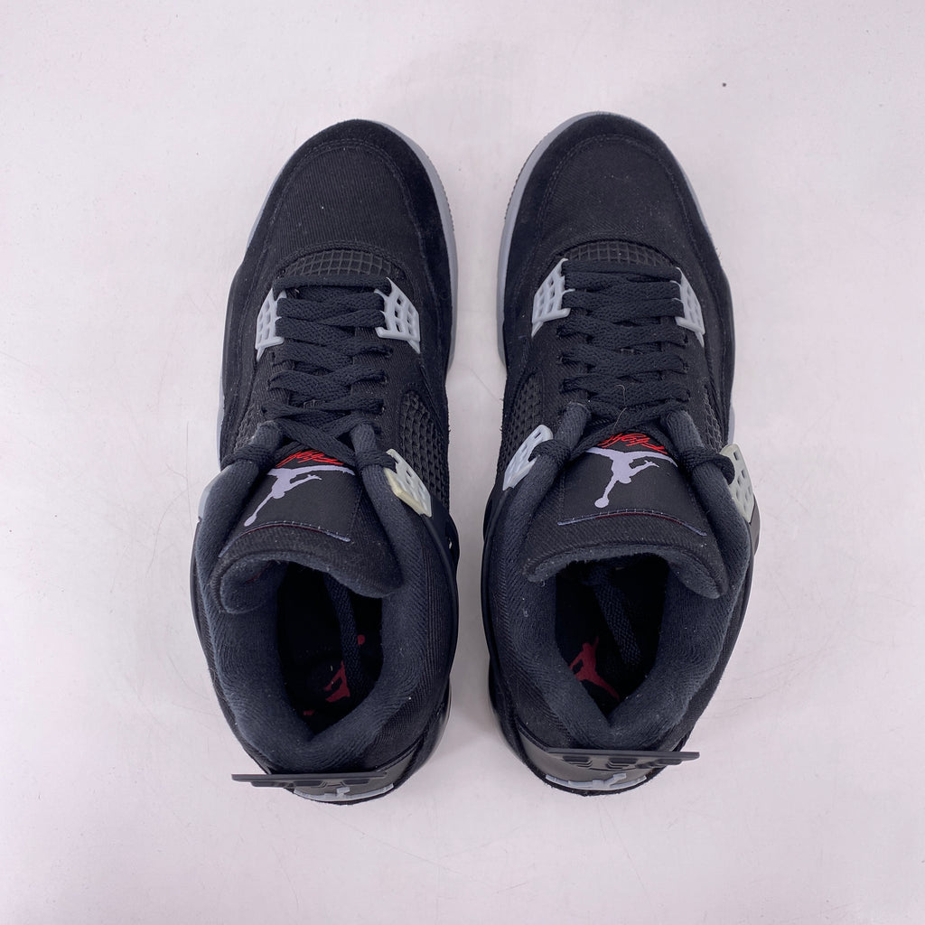 Air Jordan 4 Retro "Black Canvas" 2022 Used Size 10.5