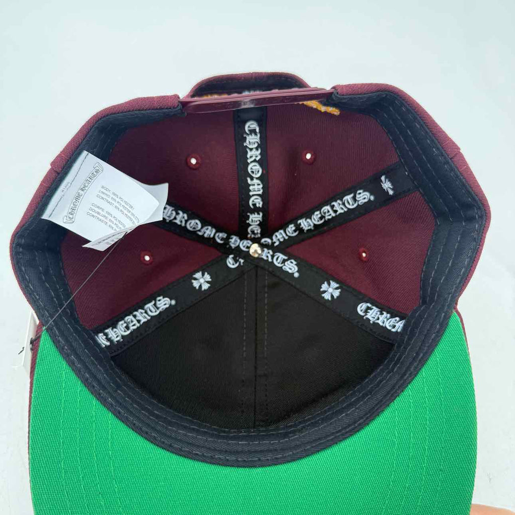 Chrome Hearts Snapback "BASEBALL" New Maroon Size OS