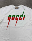 Gucci T-Shirt "BLADE PRINT" Cream Used Size 3XL