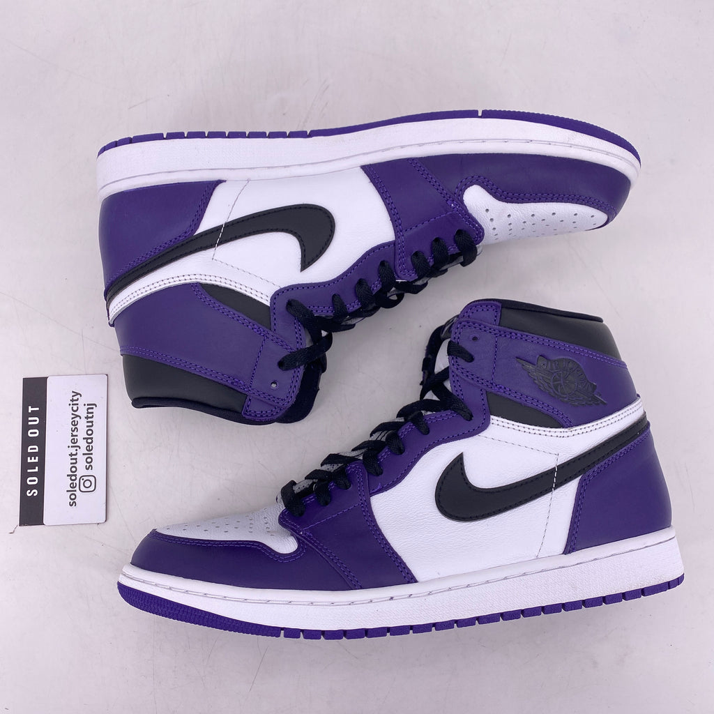 Air Jordan 1 Retro High "Court Purple White" 2020 Used Size 11