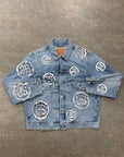 Denim Tears Denim Jacket "STUSSY" Blue Used Size L