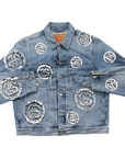 Denim Tears Denim Jacket "STUSSY" Blue Used Size L