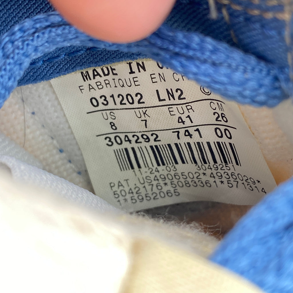 Nike SB Dunk Low "CASCADE BLUE" 2004 Used Size 8