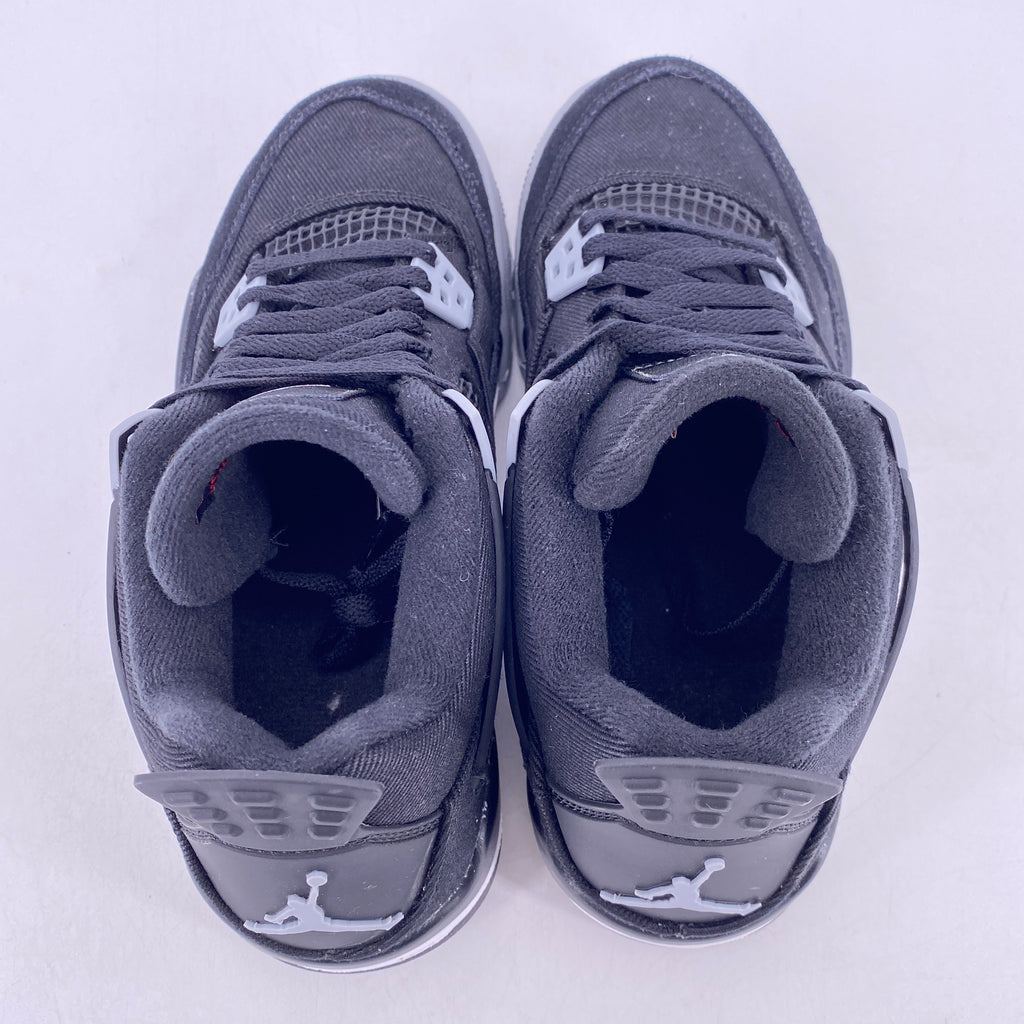 Air Jordan (GS) 4 Retro "Black Canvas" 2022 Used Size 7Y