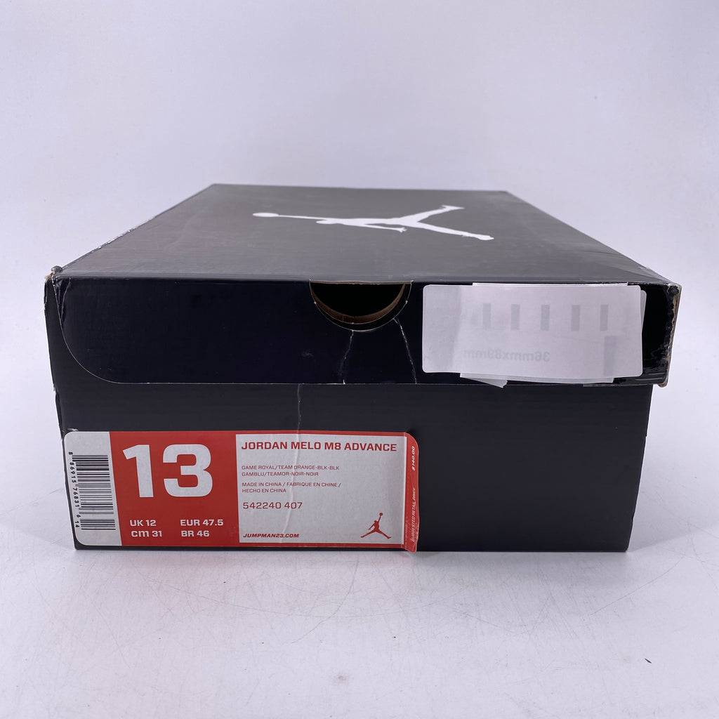 Air Jordan Melo M8 Advance "Game Royal" 2012 Used Size 13