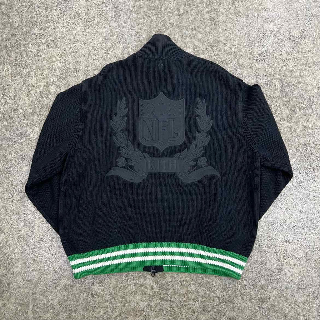 Kith Zip Up "NFL 47 JETS" Black Used Size L