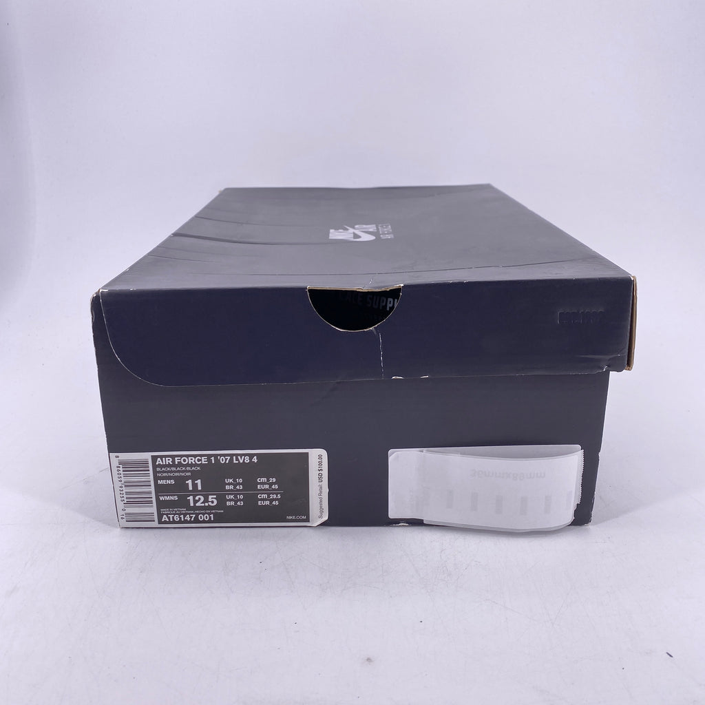 Nike Air Force 1 Low LV8 "Black Iridescent Outline" 2019 Used Size 11