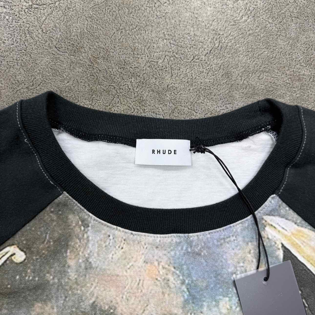 Rhude Long Sleeve &quot;LEAP OF FAITH&quot; White Used Size XL