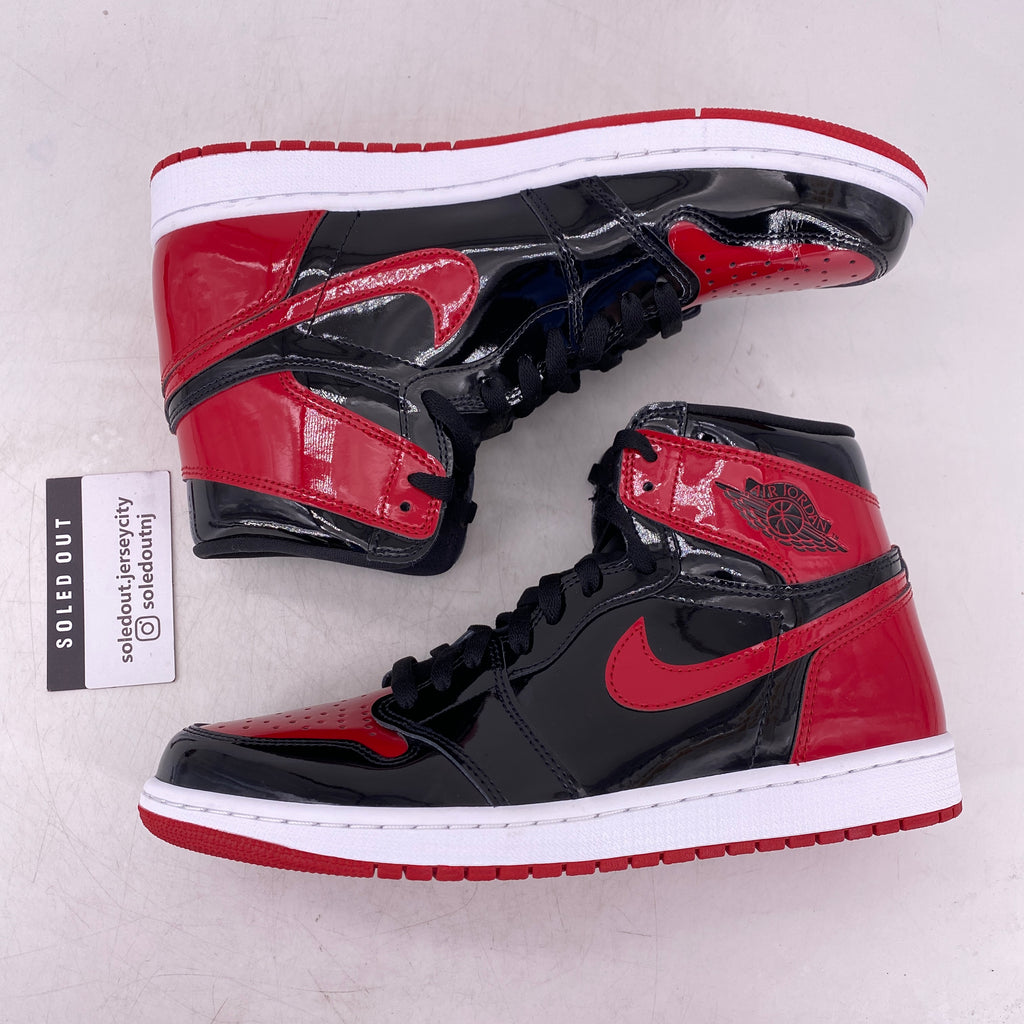 Air Jordan 1 Retro High OG "Patent Bred" 2021 Used Size 10.5