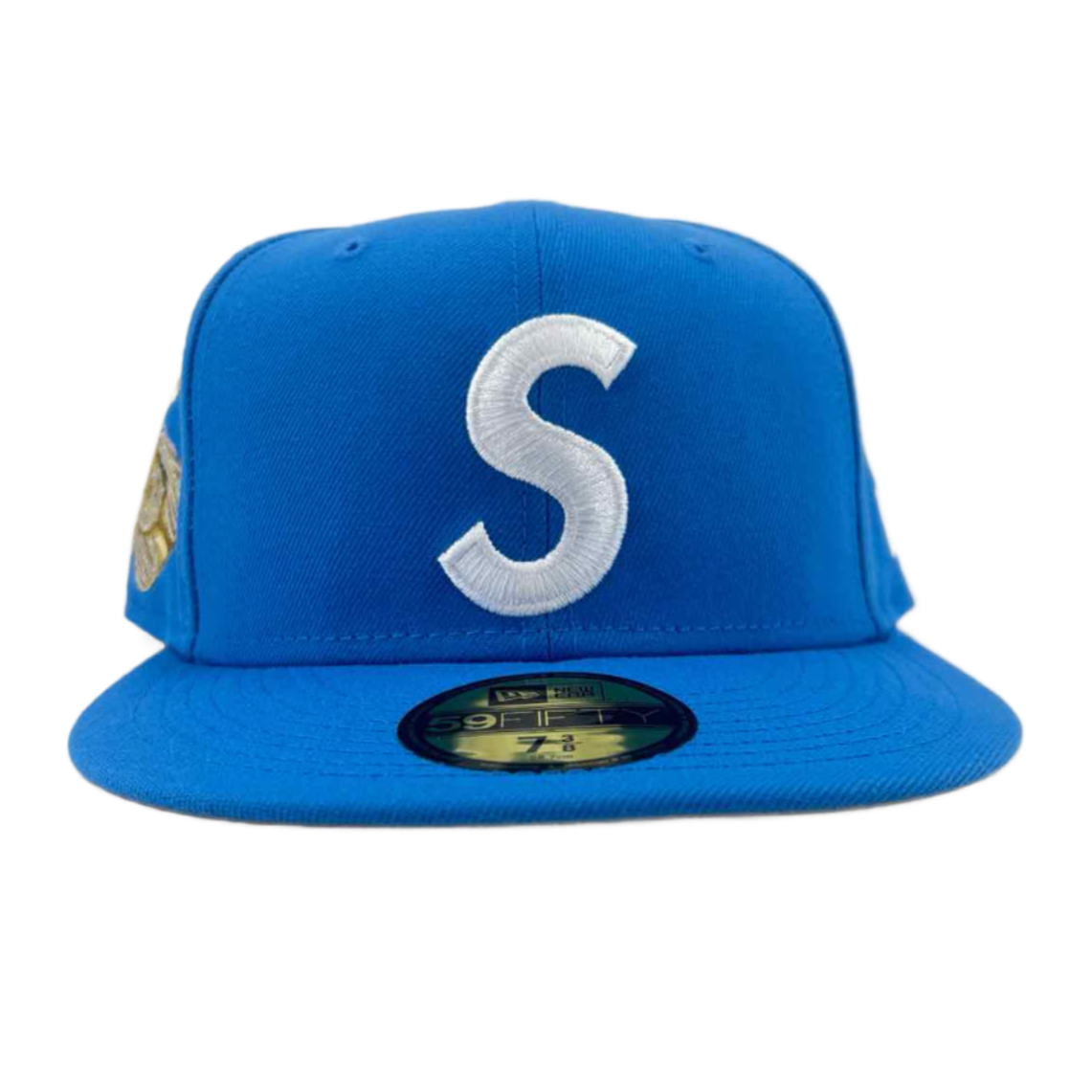 Supreme Fitted Hat "JESUS PIECE" New Baby Blue Size 7 3/8