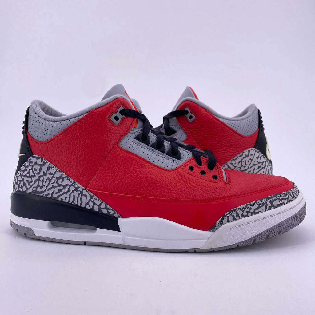 Air Jordan 3 Retro "Unite Fire Red" 2020 Used Size 12.5