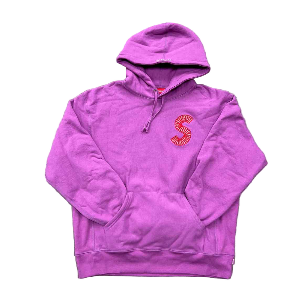 Supreme Hoodie "S LOGO" Purple New Size M