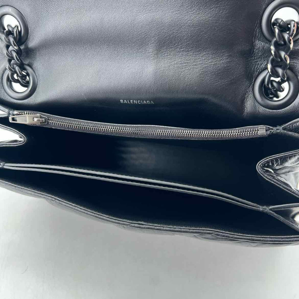 Balenciaga Bag "CRUSHED CALFSKIN" New Black