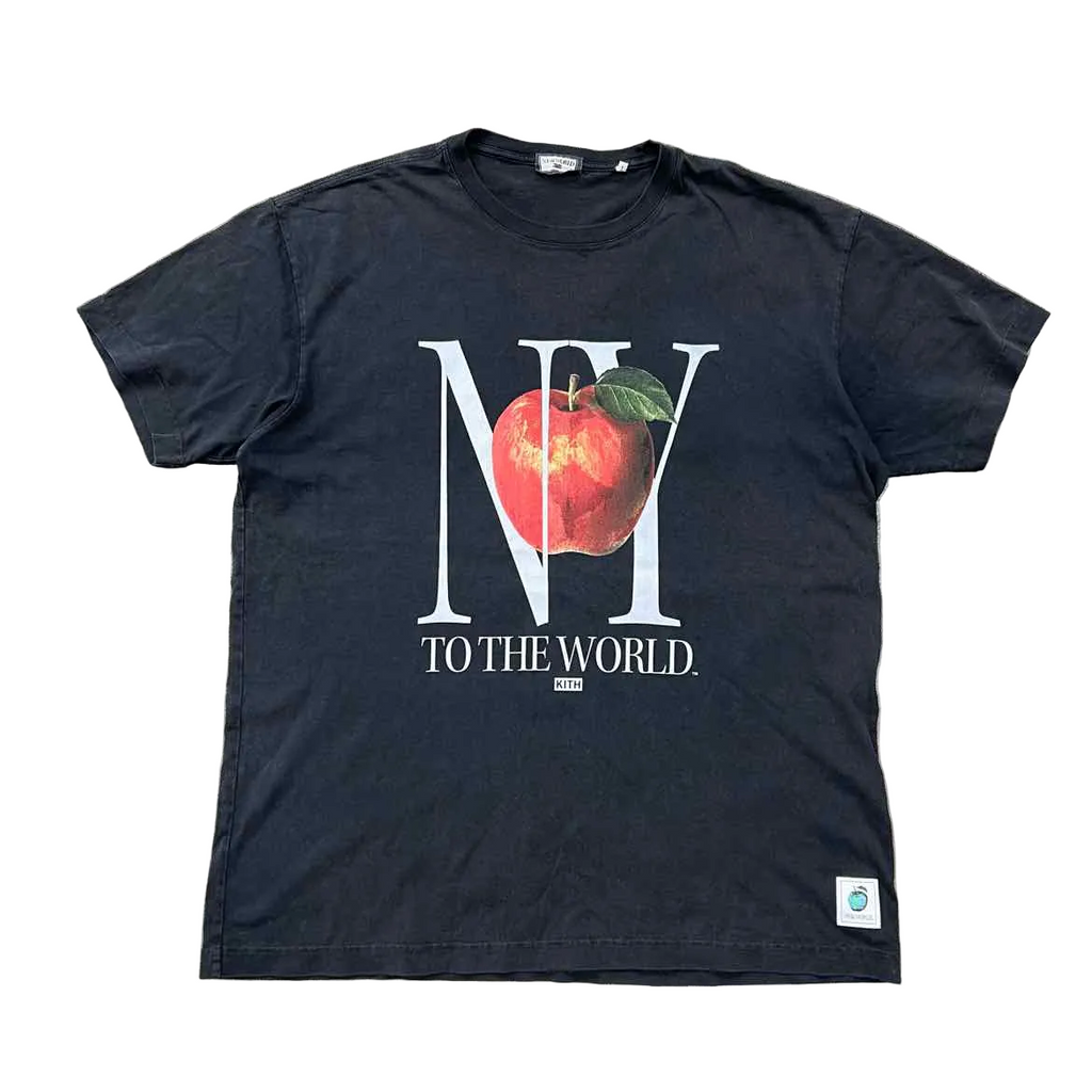 Kith T-Shirt "NEW YORK" Black Used Size L