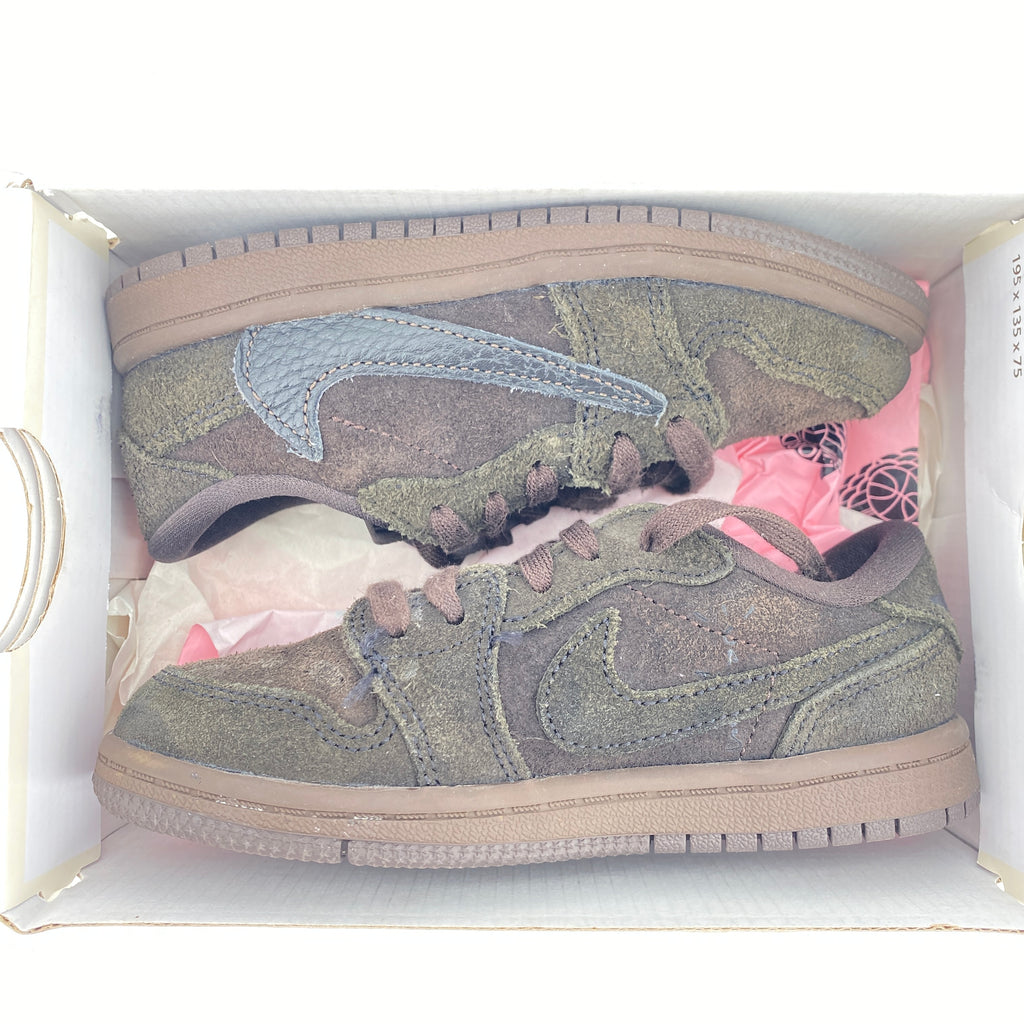 Air Jordan (TD) 1 Retro Low OG SP "Velvet Brown" 2024 Used Size 9c