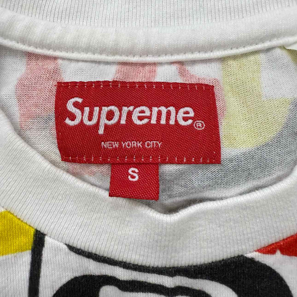 Supreme T-Shirt "ELEPHANT PRINT" White New Size S