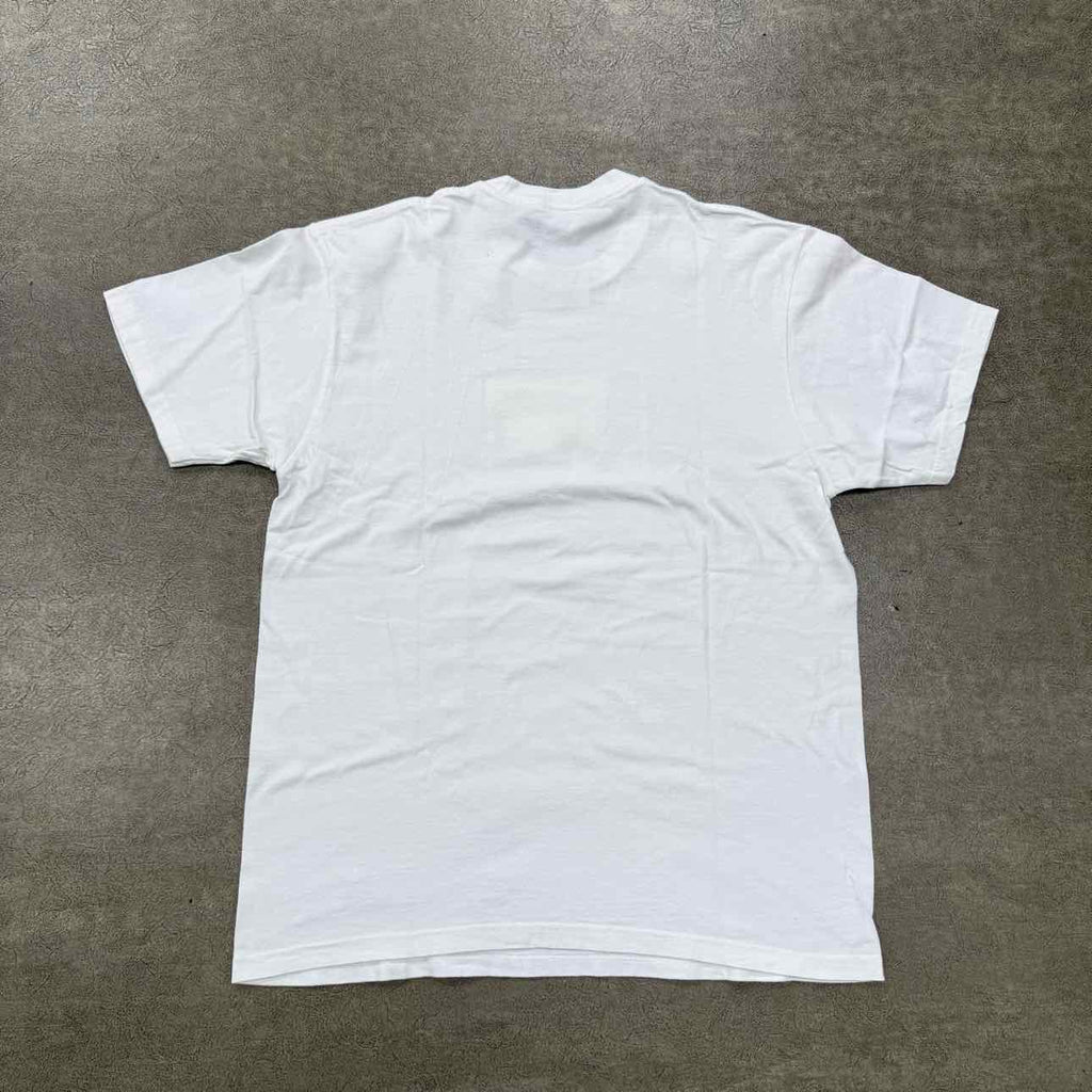 Supreme T-Shirt "GREETINGS FROM SUPREME" White Used Size L