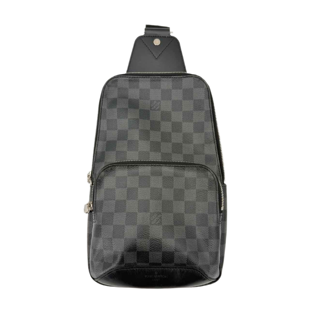 Louis Vuitton SLING BAG "DAMIER GRAPHITE" Used Black Size OS