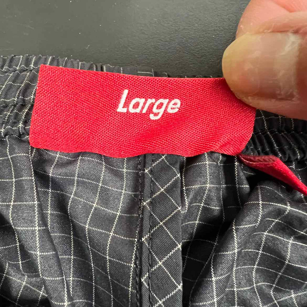 Supreme Track Pants "GRID" Black Used Size L