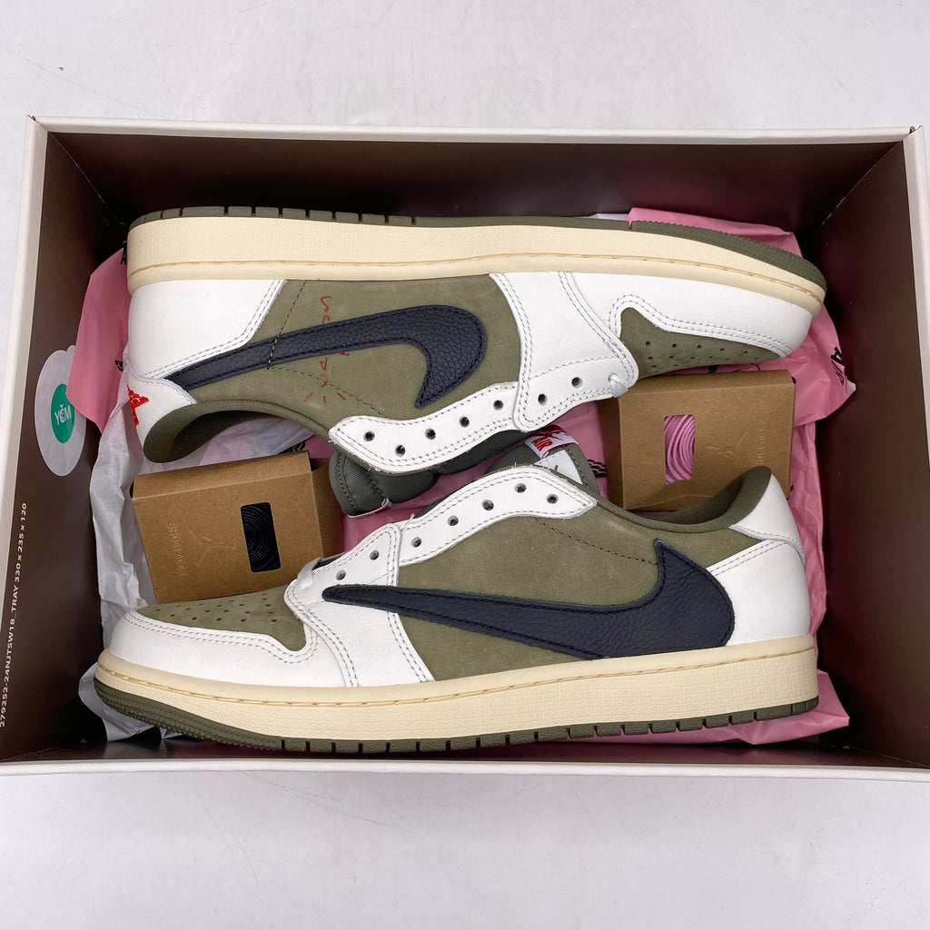 Air Jordan 1 Low OG SP "Travis Scott Medium Olive" 2024 New Size 9.5