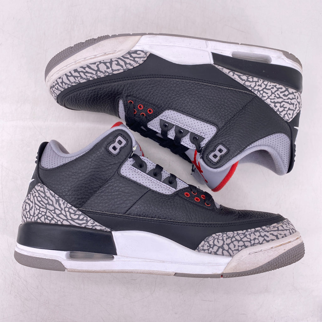 Air Jordan 3 Retro "Black Cement" 2018 Used Size 10.5