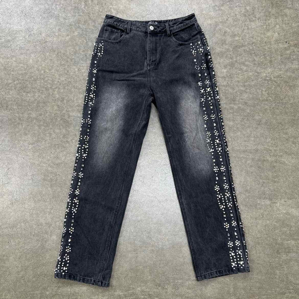 Vale Jeans "RHINESTONE" Black Used Size 30