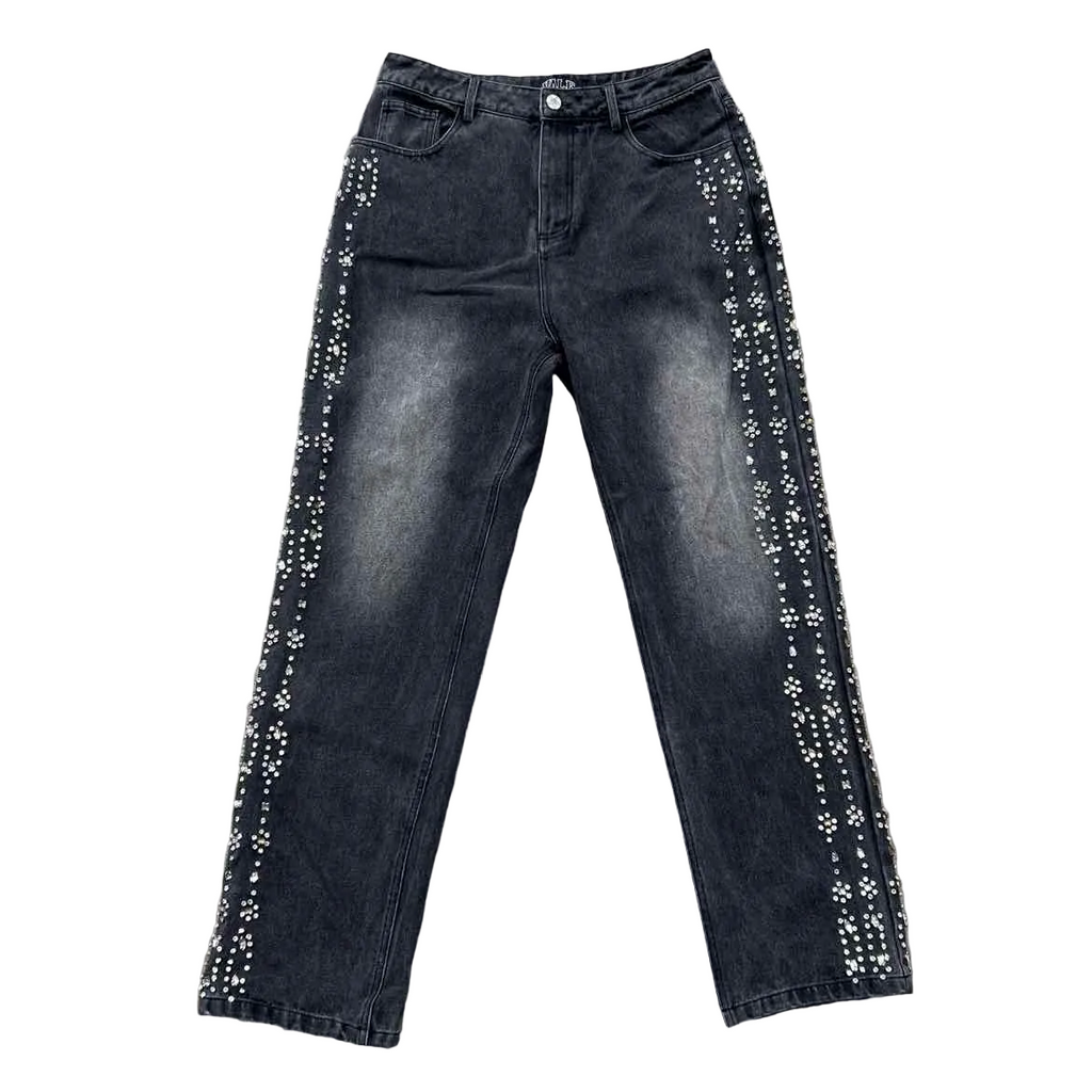 Vale Jeans "RHINESTONE" Black Used Size 30