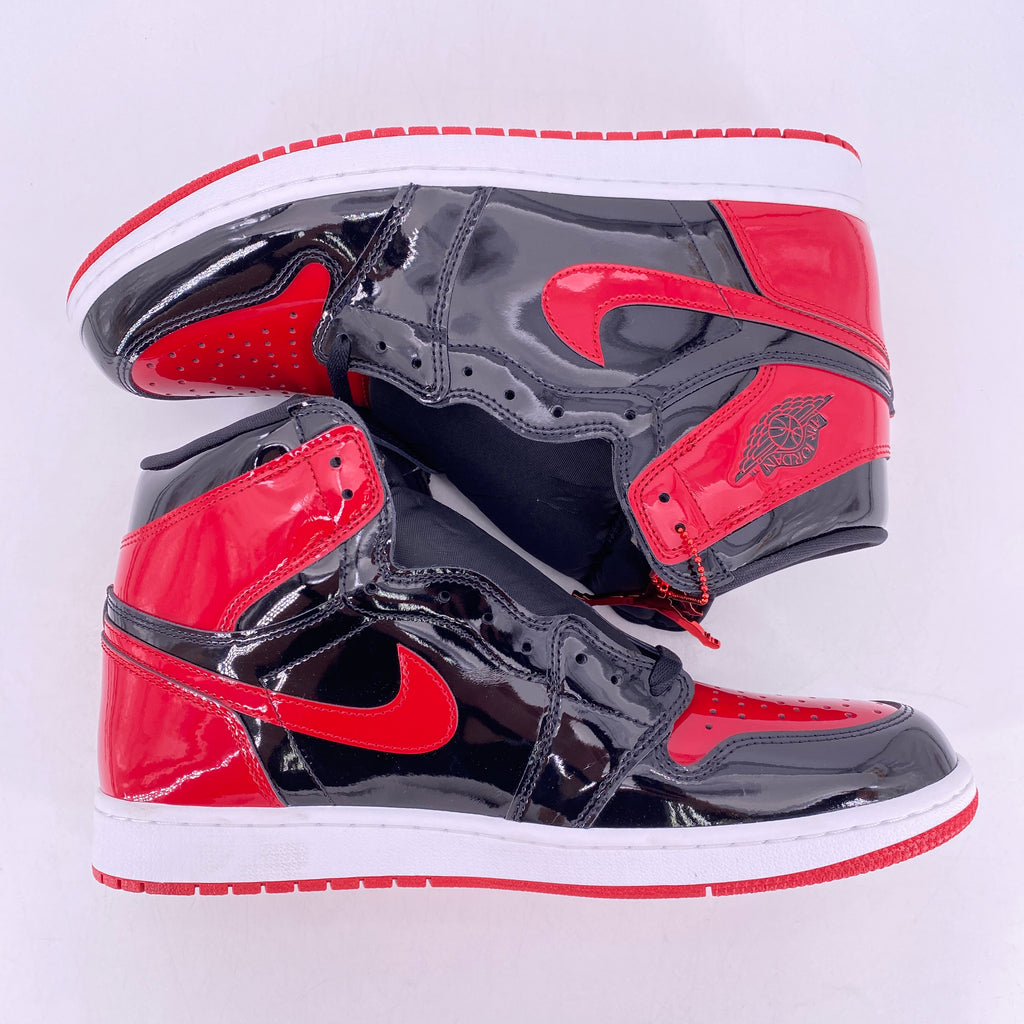 Air Jordan 1 Retro High OG "Patent Bred" 2021 New Size 13