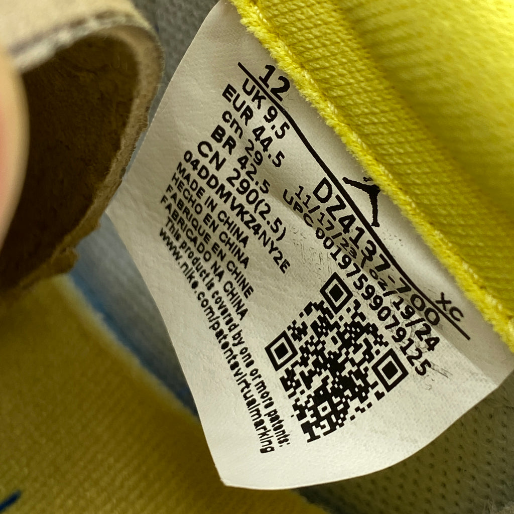 Air Jordan (W) 1 Low OG "Canary" 2024 New Size 12W