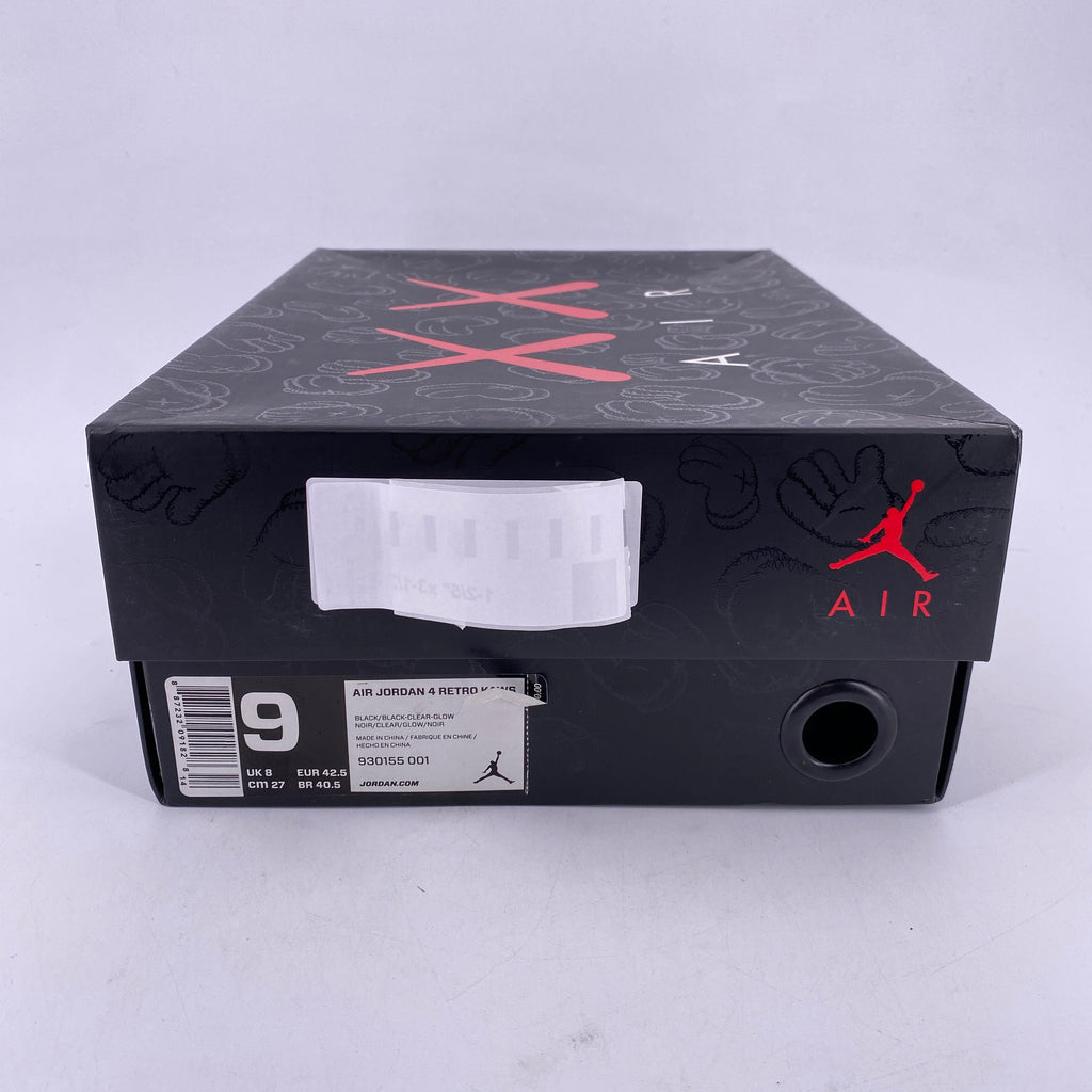 Air Jordan 4 Retro "Kaws Black" 2017 Used Size 9