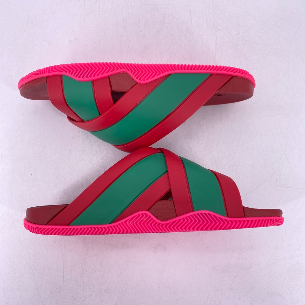 Gucci Web Slide "Pink Rubber"  New Size 9W